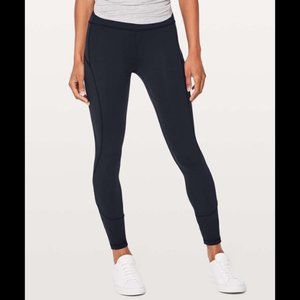 Lululemon In Movement Tight 25" *Everlux Black 7/8 Leggings Size 6